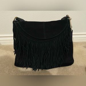 CZ Falconer Suede Fringe Shoulder Bag